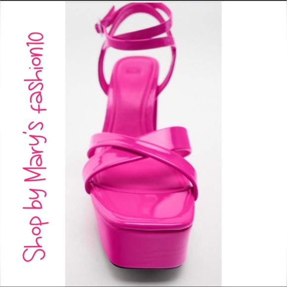 ZARA ~ STRAPPY CHUNKY PLATFORM
HEELED SANDALS (NWT) Bloggers Favorite. - Picture 4 of 11